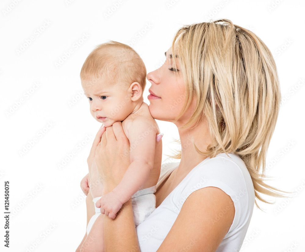 Mother and baby playing and smiling. Happy family. Mother and baby playing and smiling. Happy family.