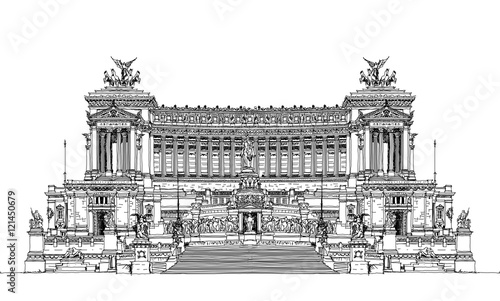 Canvas Print Altar of the Fatherland (Altare della Patria) 1925