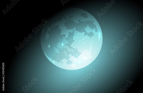 luna, luna piena, sfondo, cielo, notte