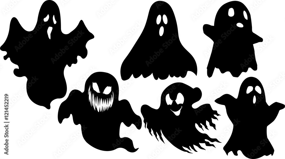 お化けのシルエット Stock ベクター Adobe Stock お化けのシルエット Stock ベクター Adobe Stock
