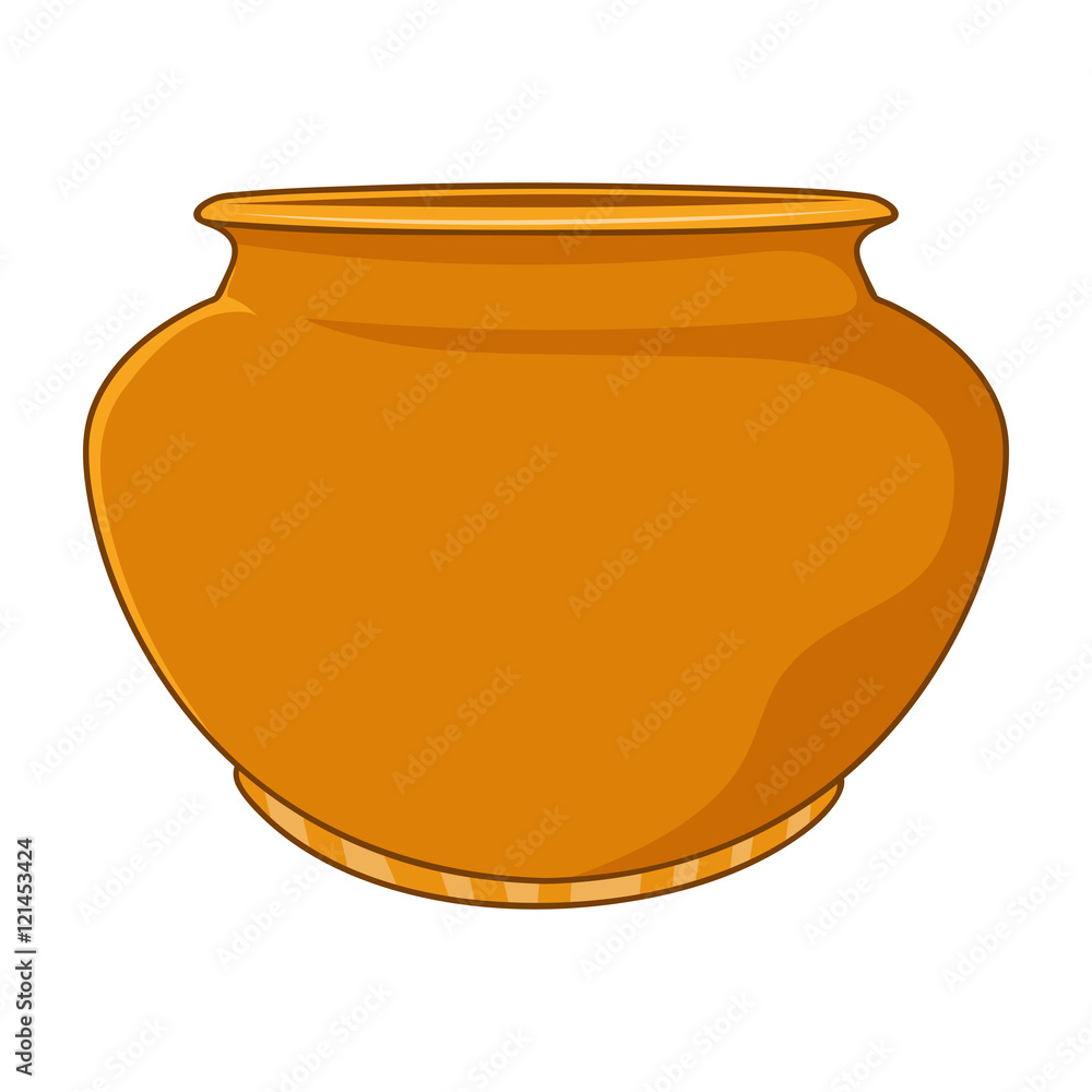 Clay pot isolated illustration Clay pot isolated illustration