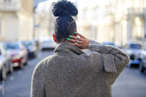 Black Woman Rear Portrait