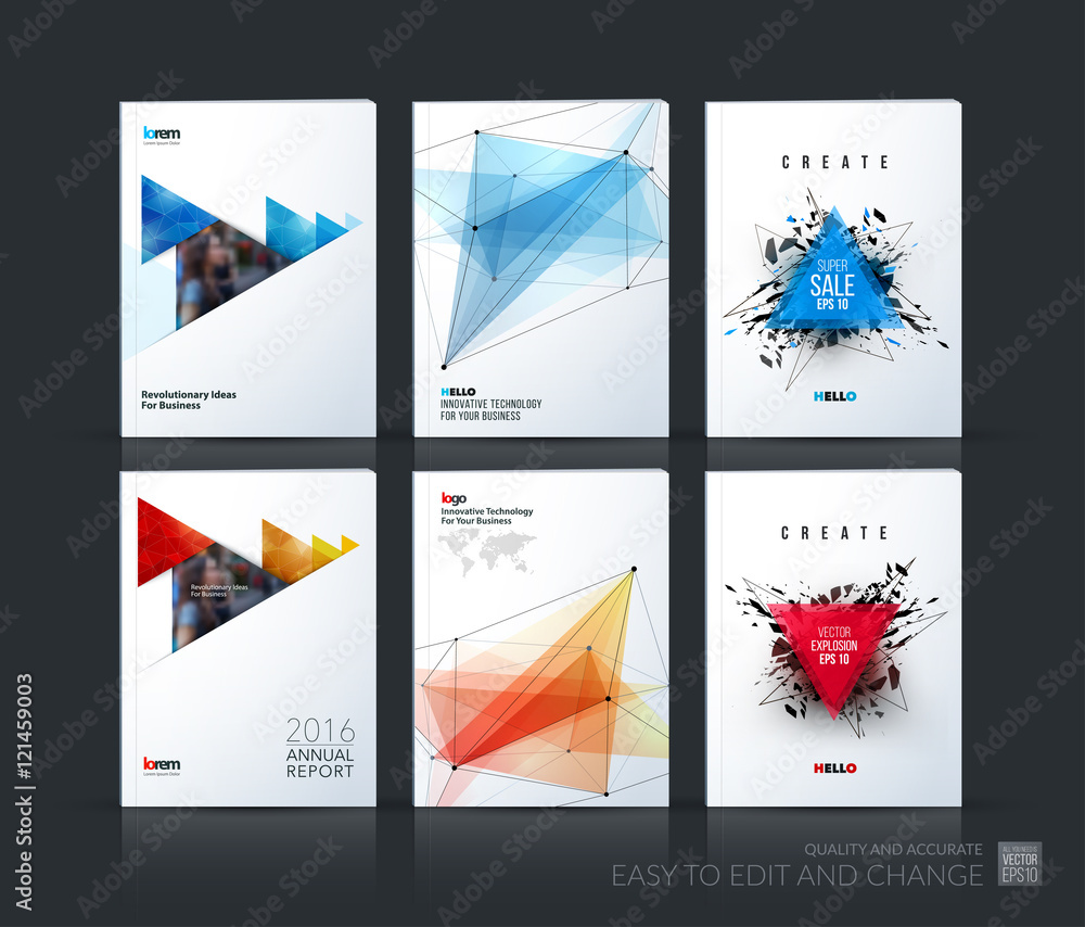 Brochure template layout, cover design annual report, magazine, 