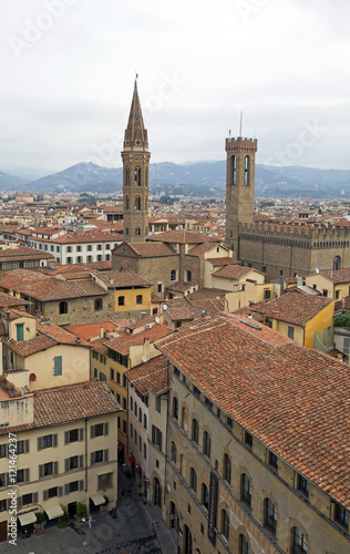 Aerial view of Florence, Italy photo