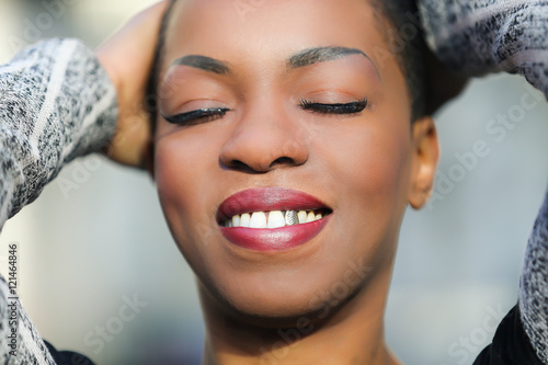 Black Woman Close-Up Portrait