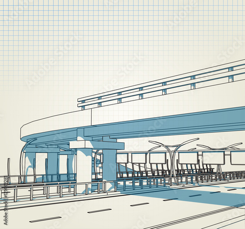 architectural drawing express way