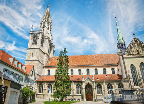Cathedral in the city Konstanz.Fragment .Germany.