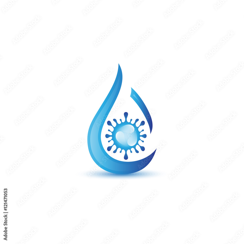 Water Drop Icon - Isolated On White Background. Vector Illustration, Graphic Design. For Web, Websites, Print Material Water Drop Icon - Isolated On White Background. Vector Illustration, Graphic Design. For Web, Websites, Print Material
