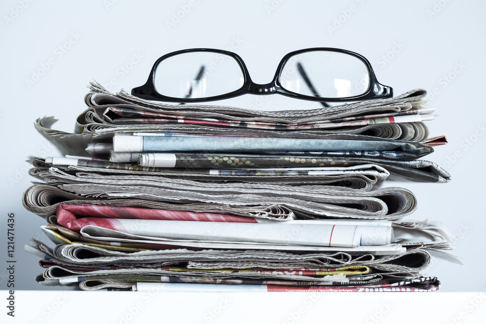 Stack of newspapers Stack of newspapers