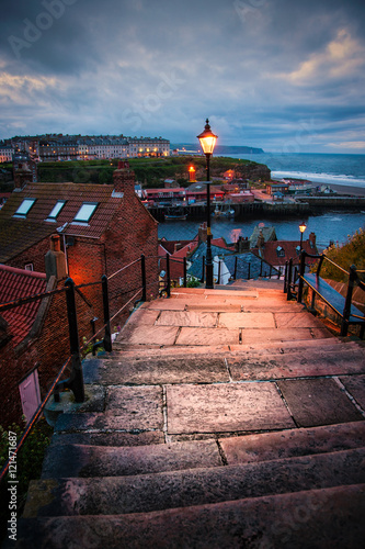 Whitby 199 steps at night