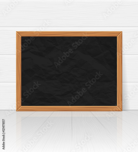 Vector empty chalkboard