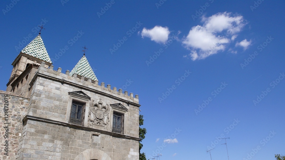 Castle and clouds of Toledo