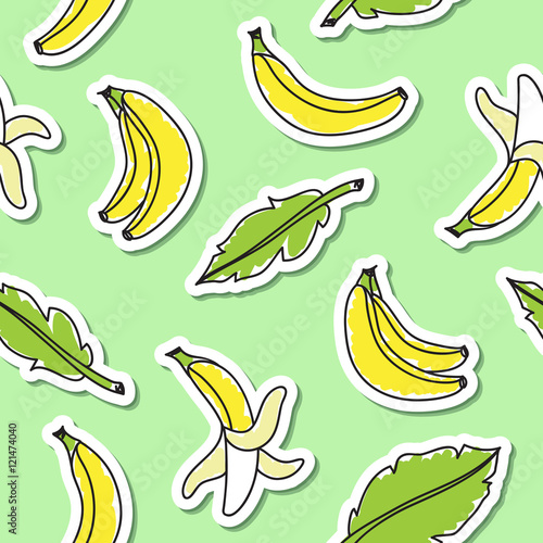hand drawn bananas