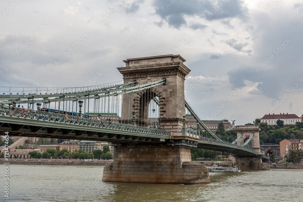 Obraz premium Szechenyi Lanchid de Budapest
