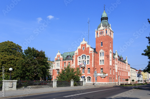 District Office in Slupsk - a historic building in Slupsk, located at street Szarych Szeregow14, built in 1903 in eclectic style on Slupia river