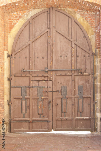Old Wooden Castle Gate