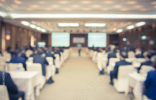 Blur of business Conference and Presentation in the conference h © CasanoWa Stutio