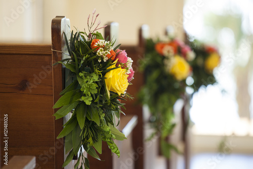 floral decoration at wedding