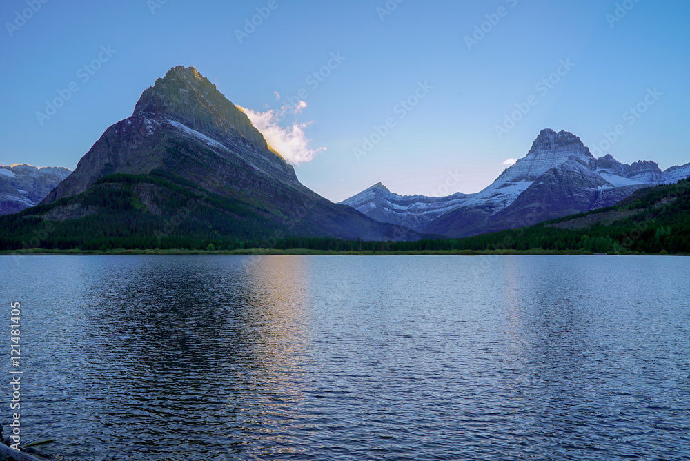Swiftcurrent Lake, Glacier National Park Early Evening