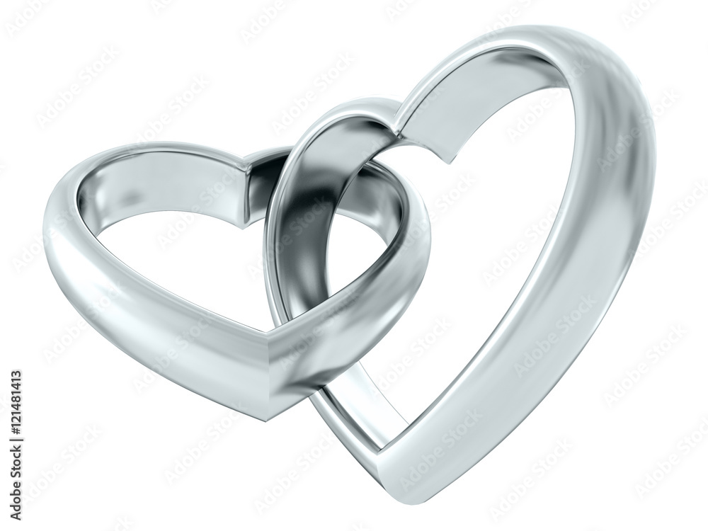 Wedding rings. 3D rendering Wedding rings. 3D rendering