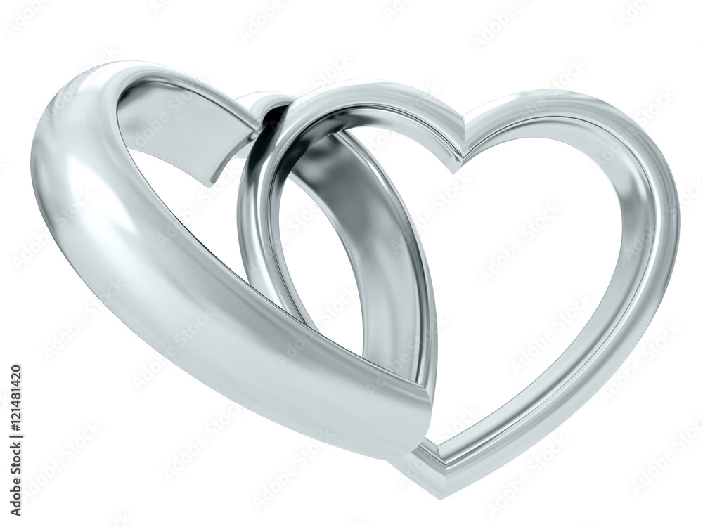Wedding rings. 3D rendering Wedding rings. 3D rendering