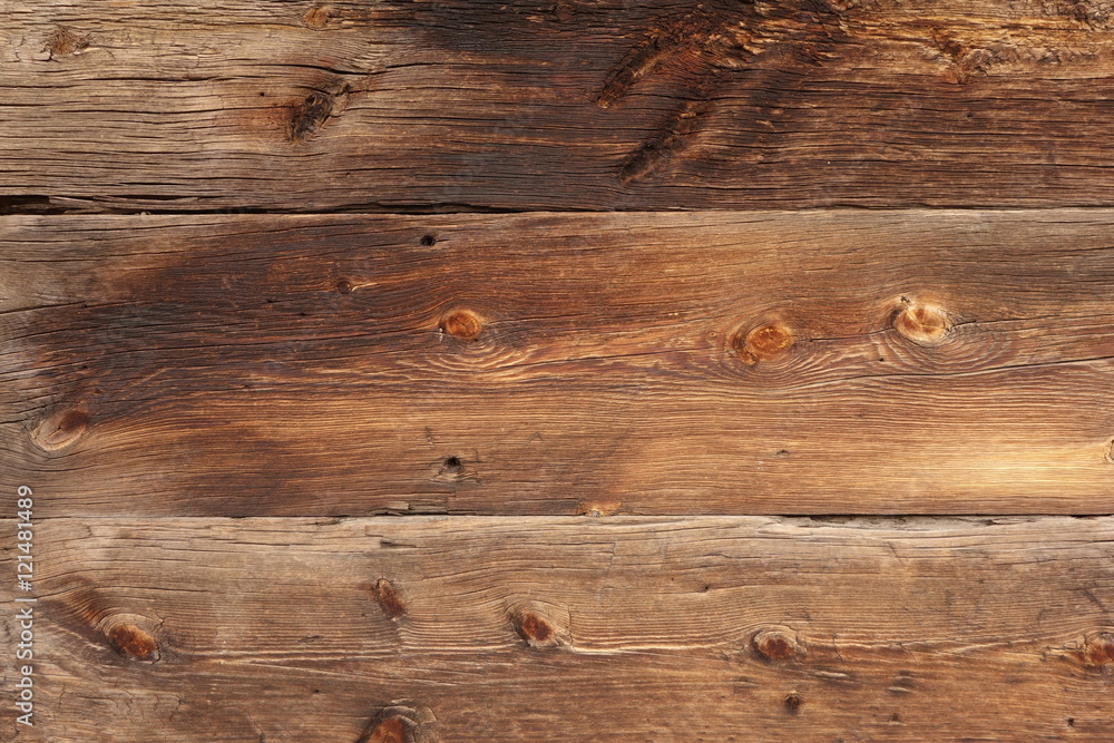 Fototapeta premium Large Weathered Planks - Horizontal