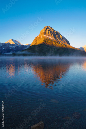 Swiftcurrent Lake, Glacier National Park - Sun Rising