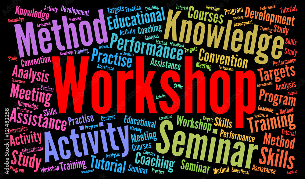 Workshop word cloud concept Workshop word cloud concept