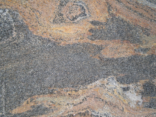Close up of granite in the swiss alps