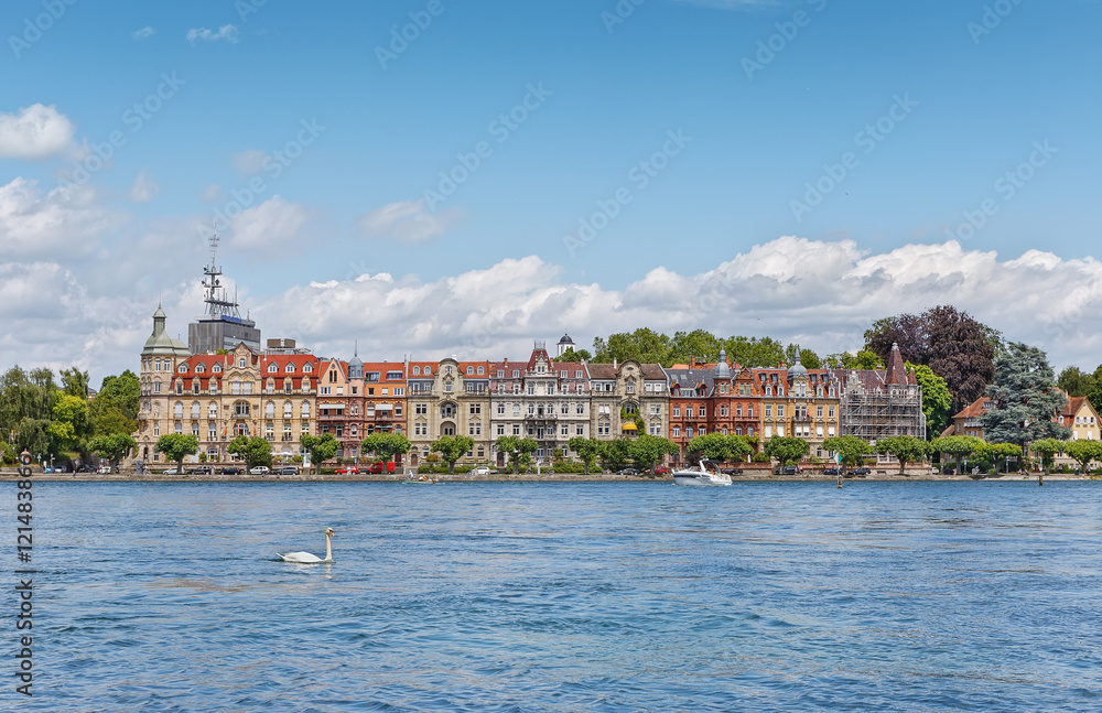 The German city of Konstanz on Lake Bodensee.