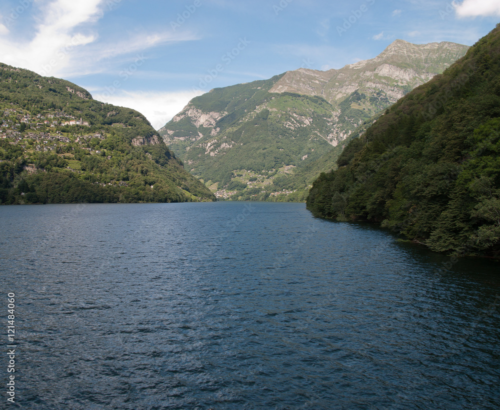 View from the verzasca dam