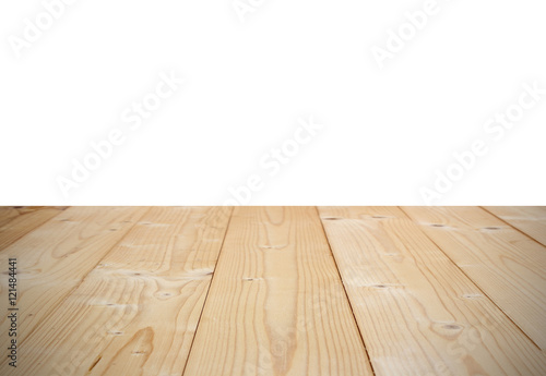 Wooden floor and wall for background texture.