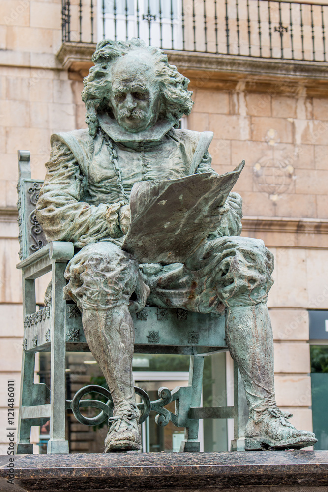Statue de Juan Carreño de Miranda à Avilés Asturien (Asturias) Spanien