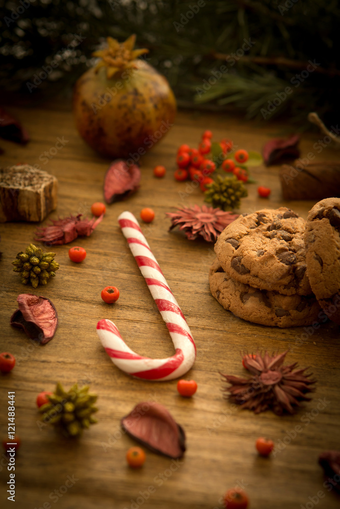 Christmas decoration with sweet Christmas decoration with sweet