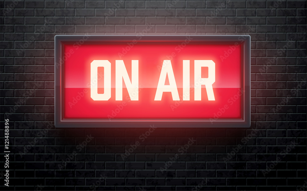 Obraz premium on air realistic sign