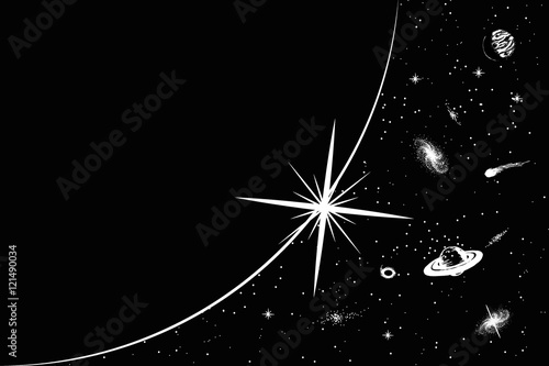 Vector illustration of universe