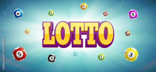  lottery balls and place for text