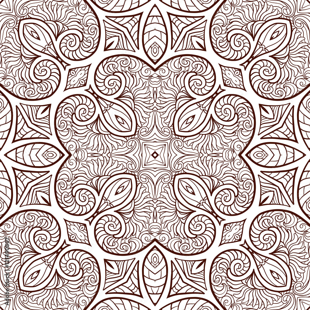 Ornamental Tribal Seamless pattern.