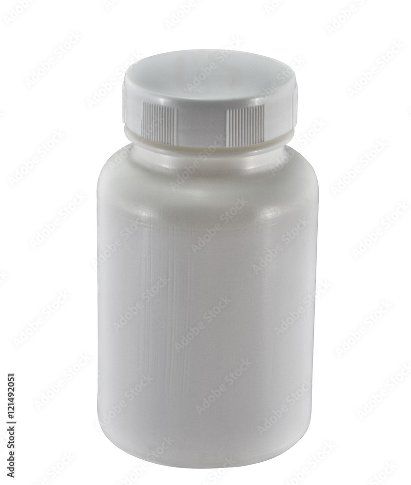 Blank medicine bottle on white background Blank medicine bottle on white background