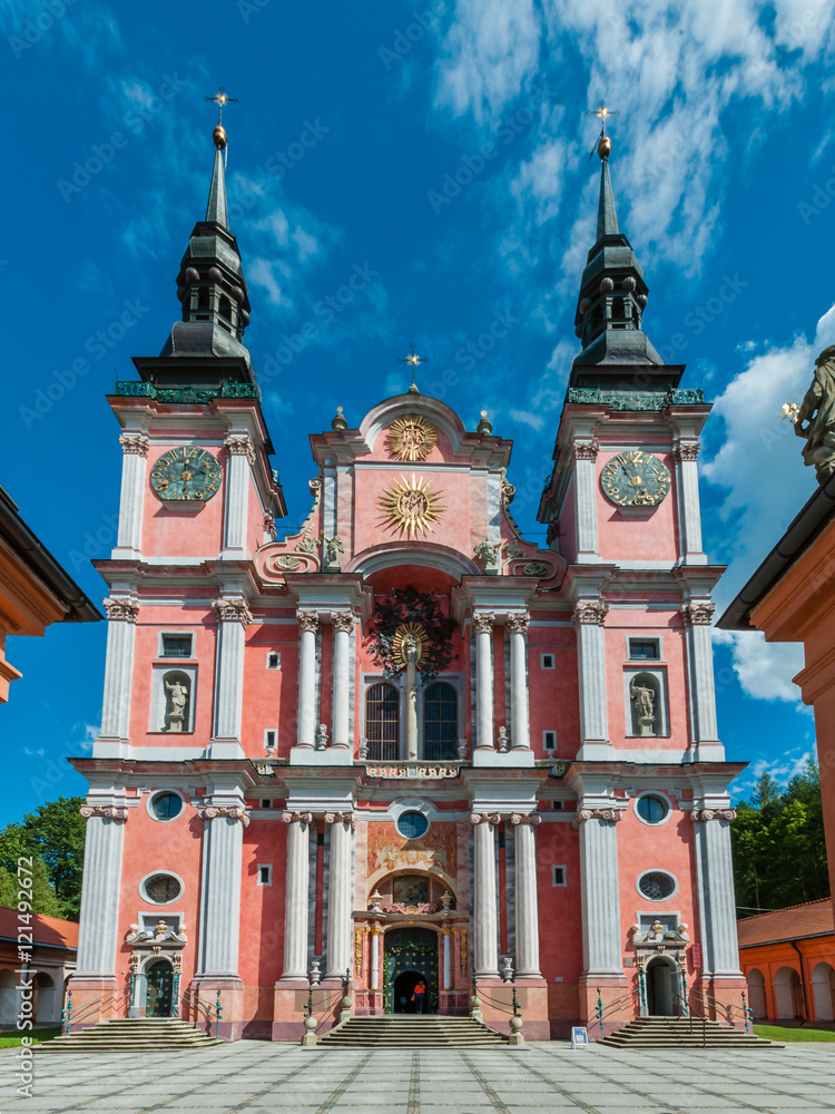 Fototapeta premium Wallfahrtskirche Swieta Lipka in den Masuren; Polen