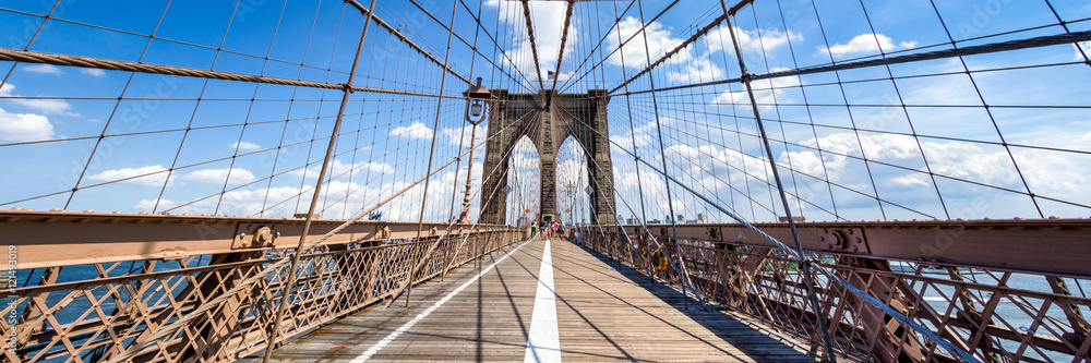 Fototapeta premium New York Brooklyn Bridge Panorama