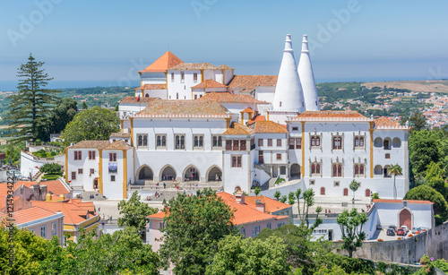 National Palace in Sintra, Lisbon District, Portugal photo