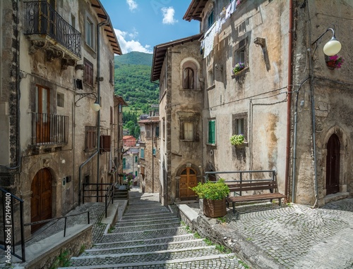 Scanno  old rural village in L Aquila Province  Abruzzo  Italy 