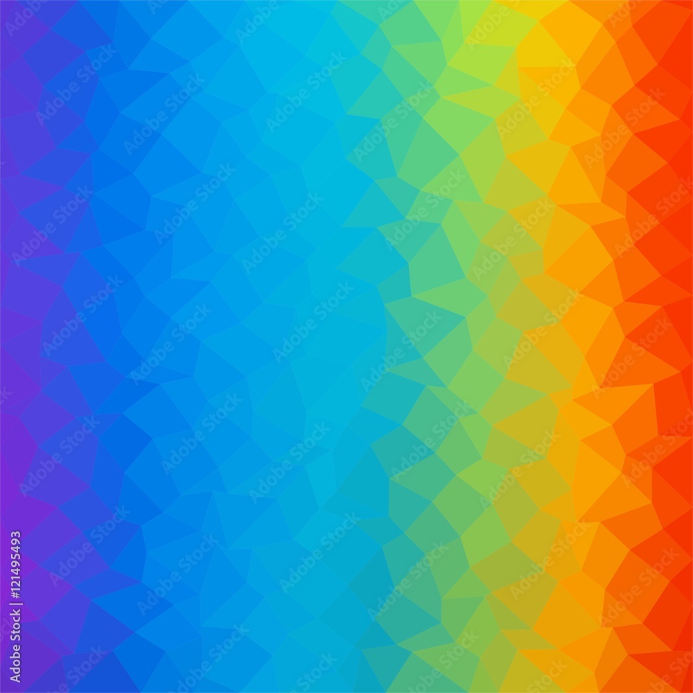 Colorful rainbow background made of triangles of different colors. Mosaic backdrop of geometric elements. Abstract stacked pattern Colorful rainbow background made of triangles of different colors. Mosaic backdrop of geometric elements. Abstract stacked pattern