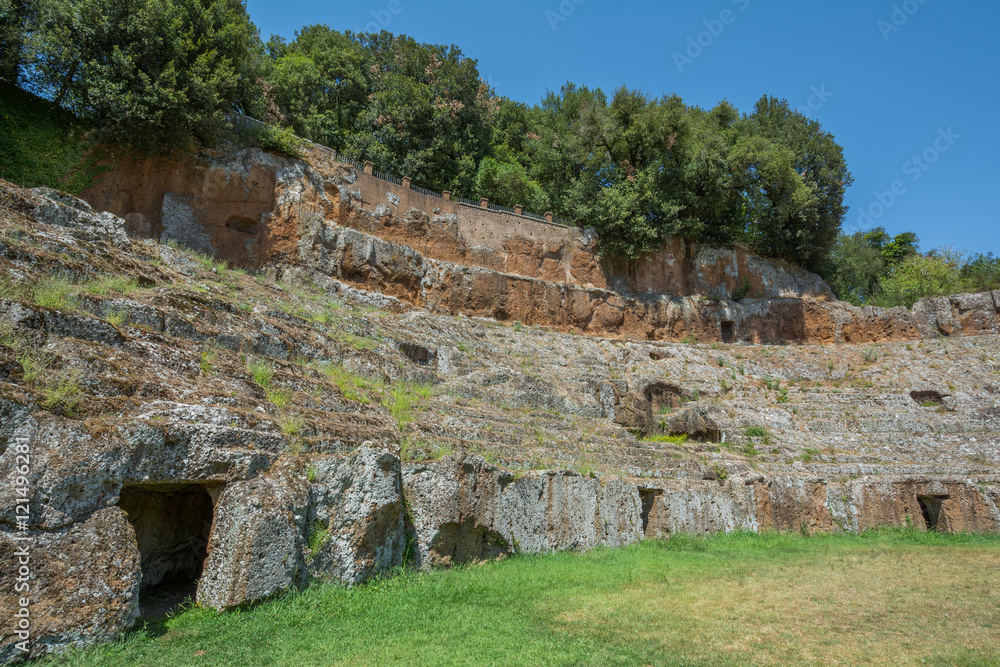 Roman amphitheatre in Sutri, Viterbo Province, Lazio (Italy)