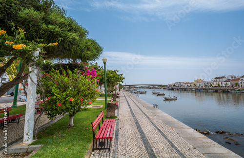 Riverside in Tavira, Algarve, Portugal
