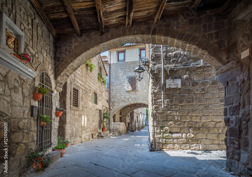 Fototapeta Naklejka Na Ścianę i Meble -  Saint Pellegrino District, Viterbo, Lazio (Italy)