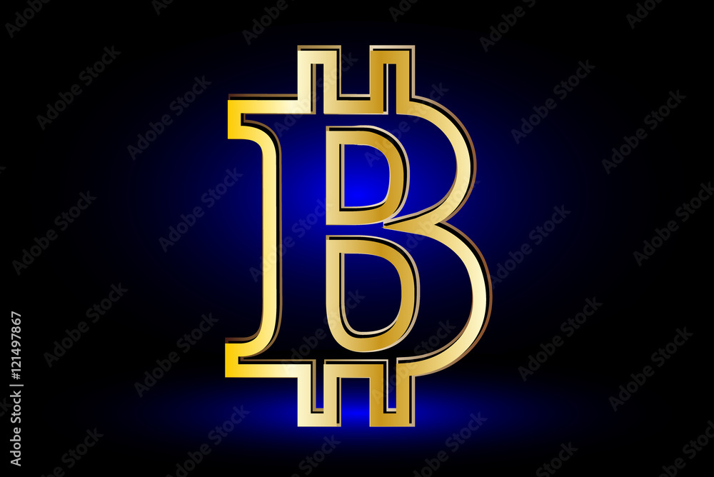 Obraz premium Bitcoin symbol, Bitcoin icon