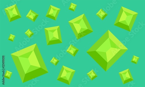 interesting pattern with emeralds
