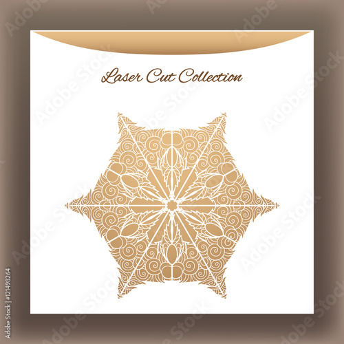 Laser cat decorative mandala от white envelope.